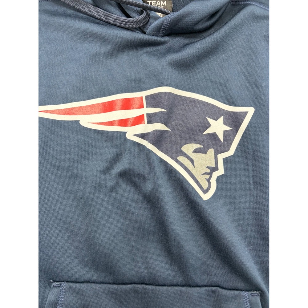 New Era New England Patriots NFL Combine Authentic Hoodie Navy Blue Mens Small - Picture 3 of 7